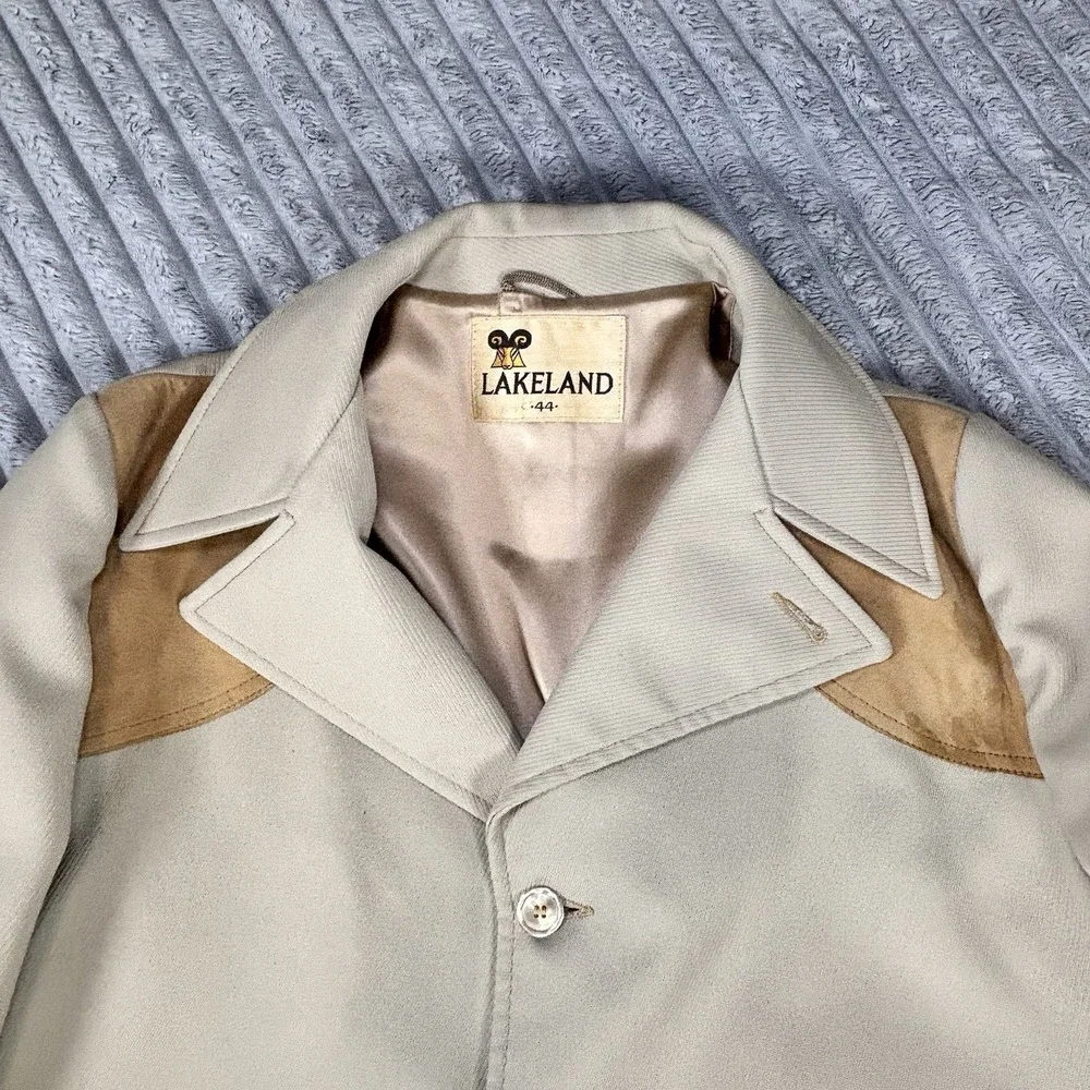 Vintage LAKELAND Men's‎ size 44 Western style with elbow patches jacket, blazer